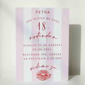 MODEL 14-Pozivnica za punoletstvo