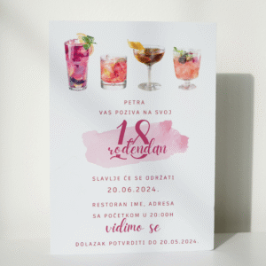 MODEL 15-Pozivnica za punoletstvo