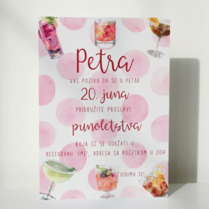 MODEL 16-Pozivnica za punoletstvo