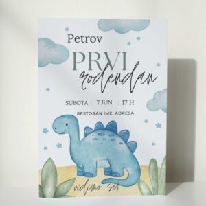 Dečija pozivnica sa belom kovertom 20